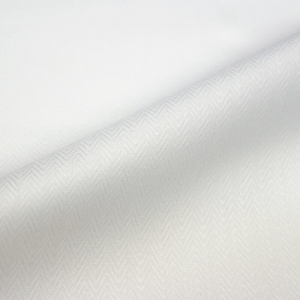 7Daysシャツオリジナル ビジネス白ドビーストライプヘリンボーンシャツ・メンズ