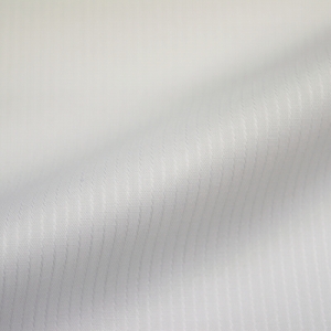7Daysシャツオリジナル ビジネス白ドビーストライプ3mmシャツ・メンズ