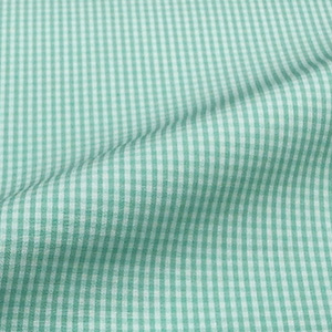 7Daysシャツオリジナル コンフォート  ライトグリーンギンガムチェック シャツ・メンズ