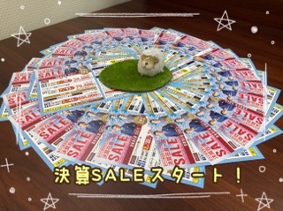 決算SALEはじまります！