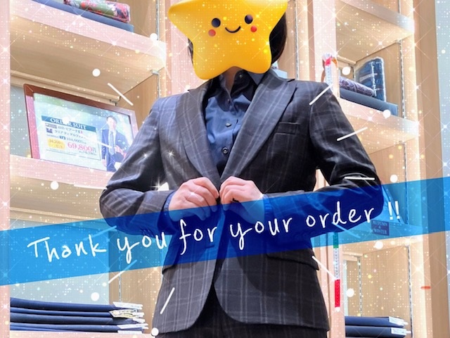 お客様のスーツが仕上がりましたよ！③🌼フランネルのブラウン格子生地！/柔らかい着心地がくせになります☺