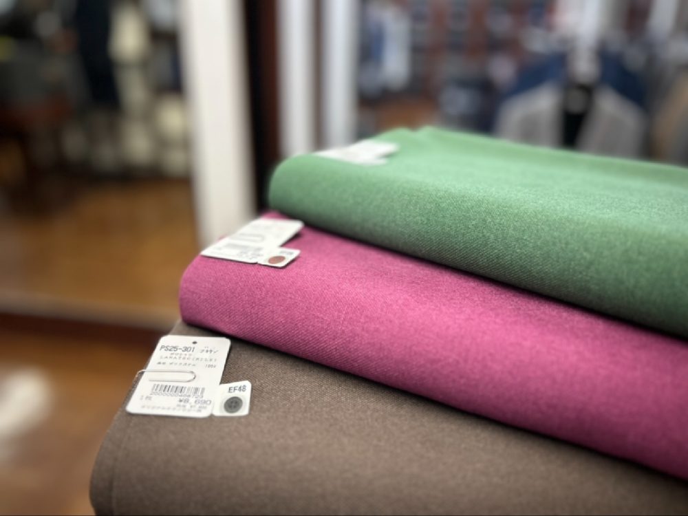 秋冬物のポロシャツ専用生地が入荷しました