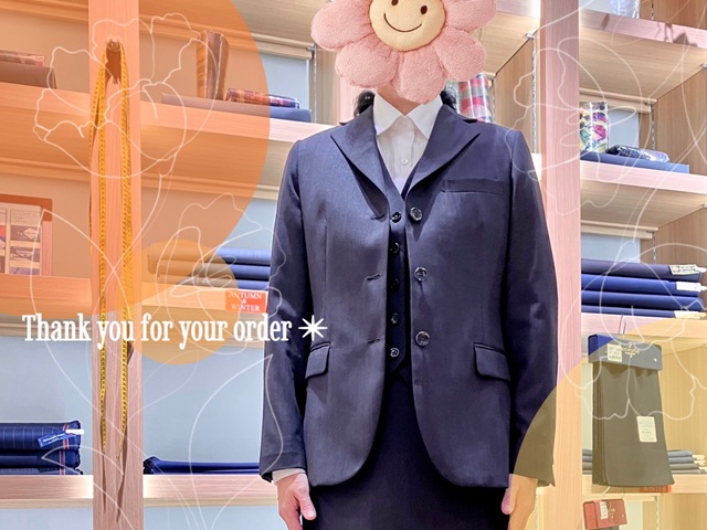 レディースのスリーピースのご注文です🌼秋深まって、飛んで冬？/WEB限定ゼニア「トロフェオ」第２回