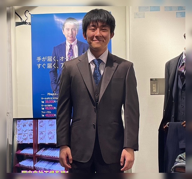 成人式用スーツが出来上がりました📸