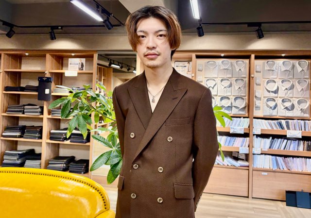 素敵なダブルスーツのご紹介M様大変かっこいいですね。