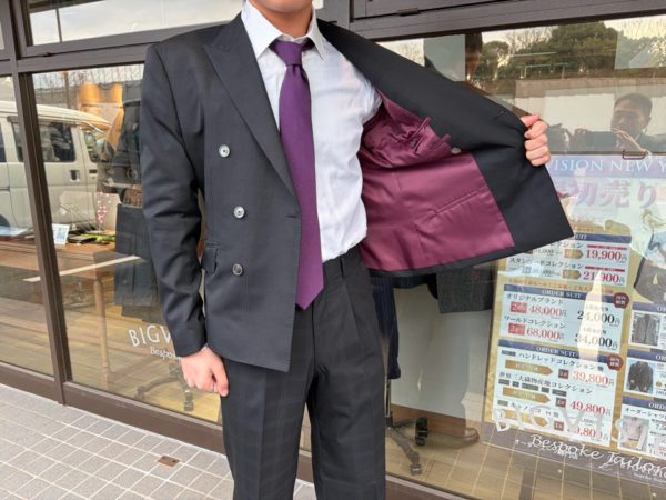 こだわりのダブルスーツが完成しました！