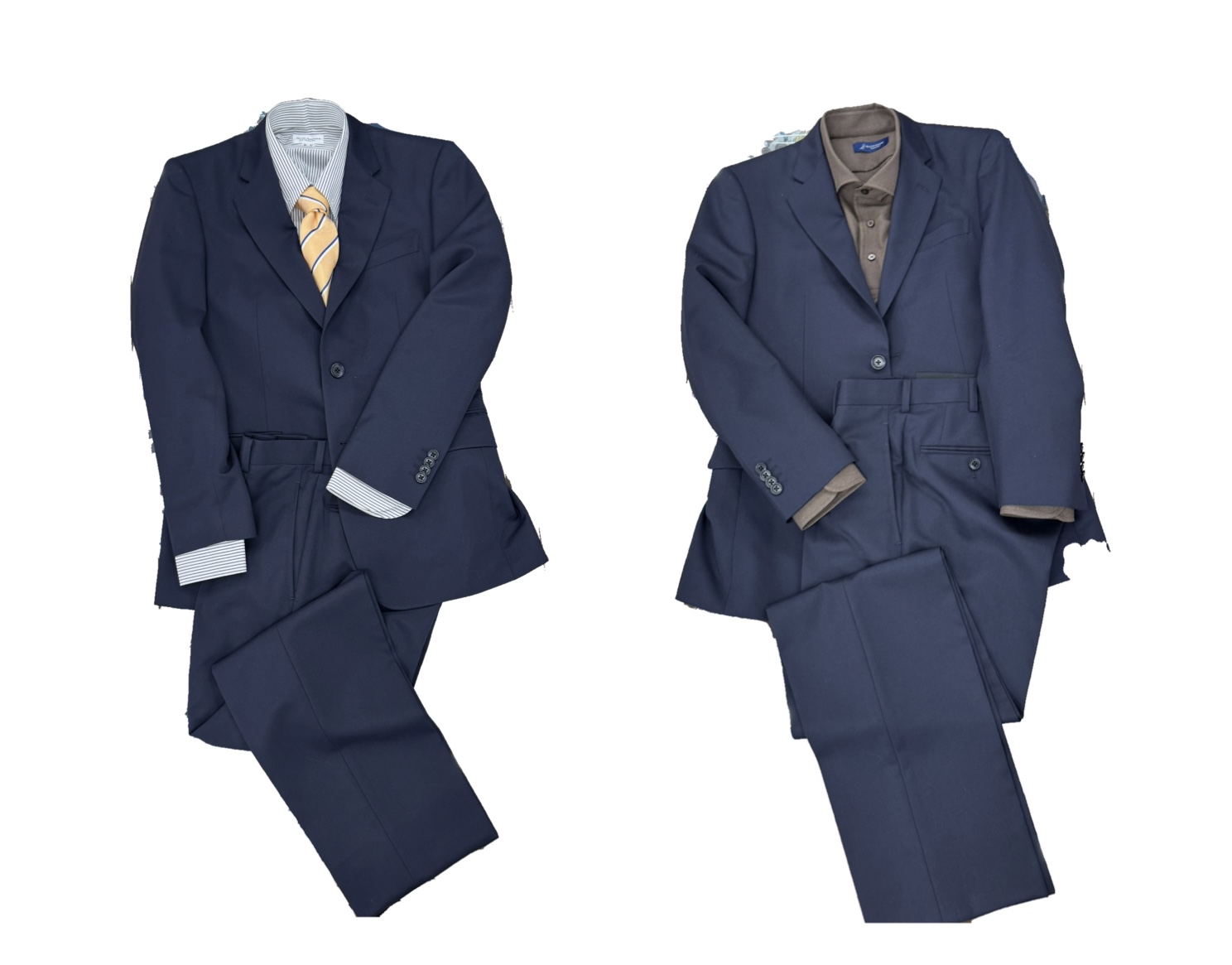 紺無地スーツの汎用性