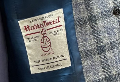 ハリスツイードでレディースコート