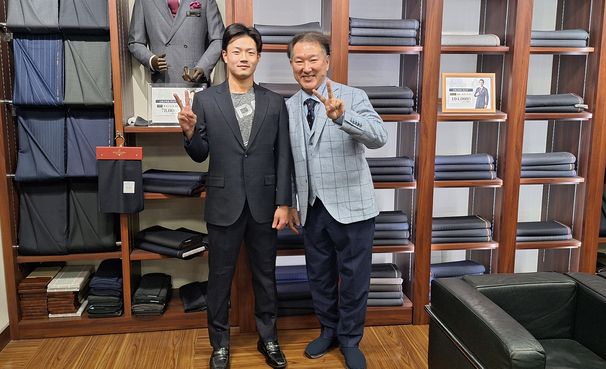 お客様のスーツ出来上がりました