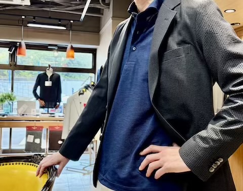 軽いジャケットとポロシャツ出来上がりました。　