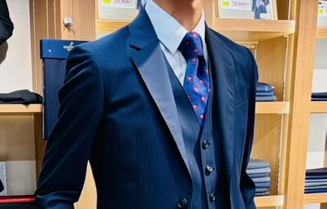 B様のビジネススーツ出来上がりました。