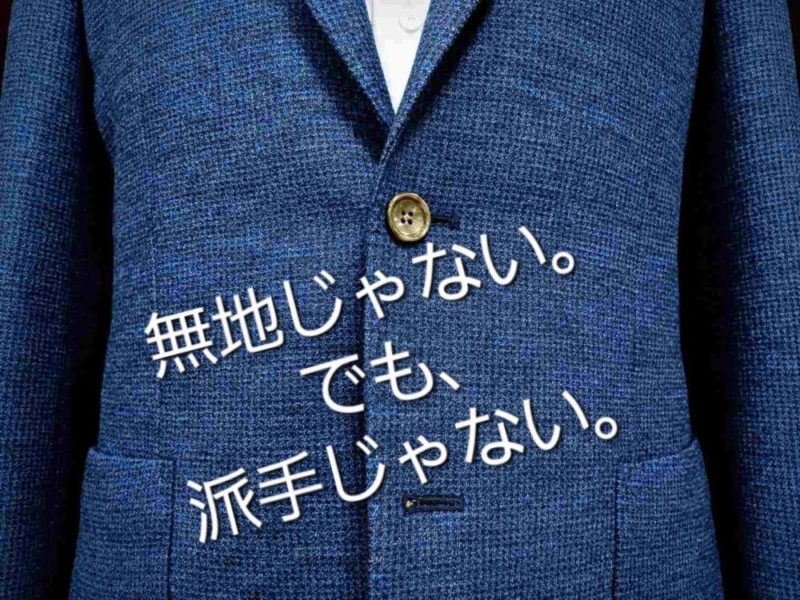 無地じゃない。でも、派手じゃない。