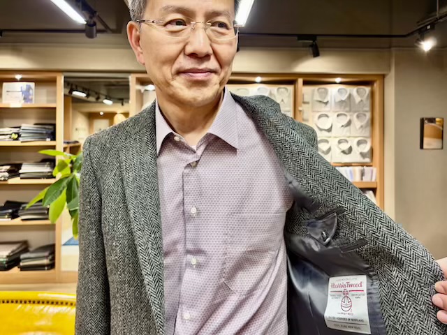 ハリス　ツイードジャケットが大変素敵な　S様　