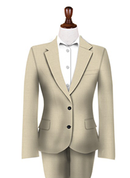 RIRANCHA　KNIT アイボリー千鳥格子 2ピース・レディース