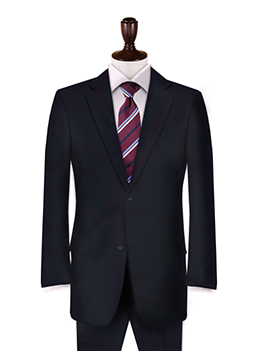 ベーシックコレクション 黒シャドーウィンドウペン 2ピース・メンズ