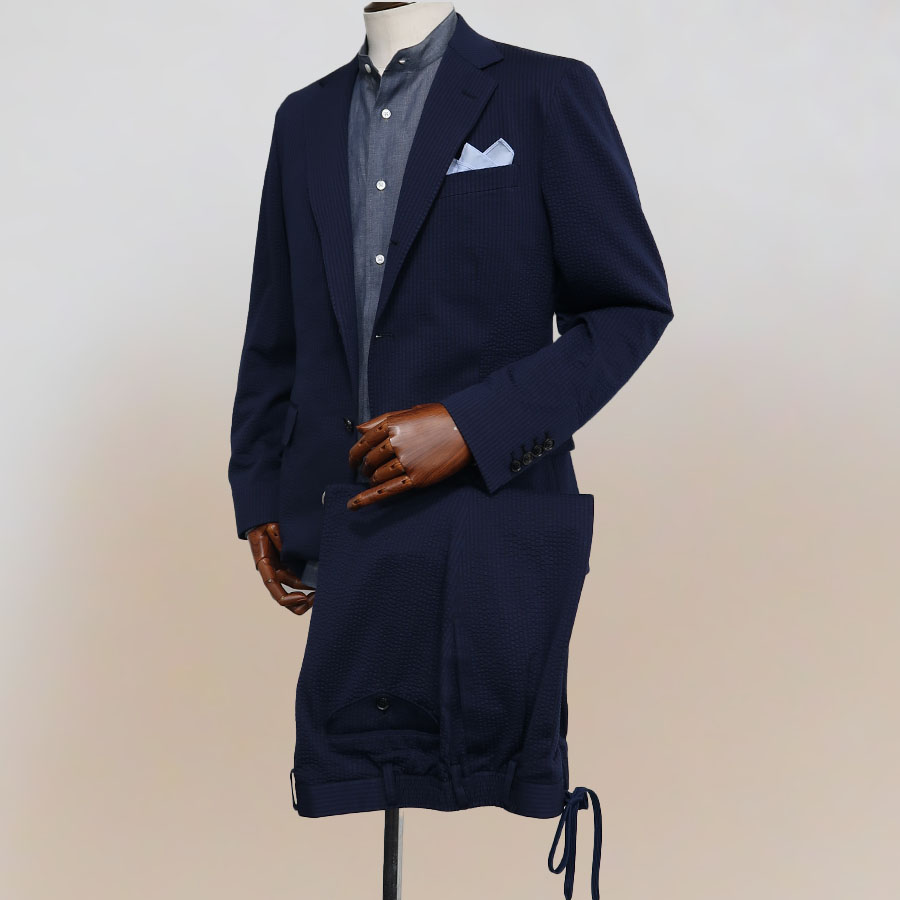 インディゴデニム ×シルキーサッカー