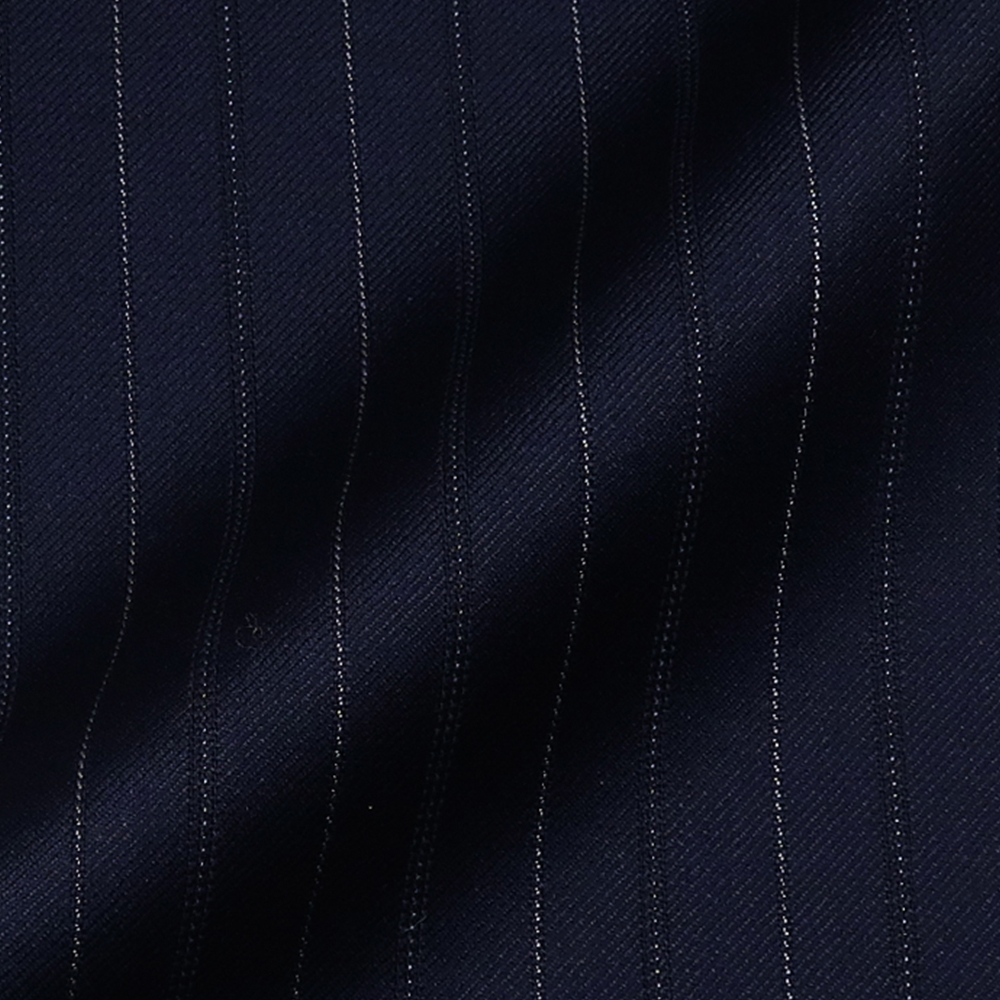 LORO PIANA 365紺ストライプ スラックス・レディース