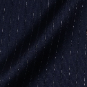 LORO PIANA 365紺ストライプ スラックス・レディース