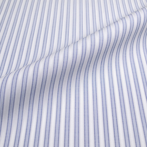 7Daysシャツアルビニ プレミアムブルーストライプ柄シャツ・メンズ
