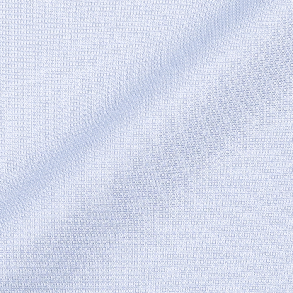 7Daysシャツカンクリーニ プレミアムブルー織柄 シャツ・メンズ