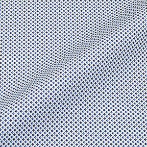 7Daysシャツカンクリーニ プレミアムブルー小紋柄 シャツ・メンズ
