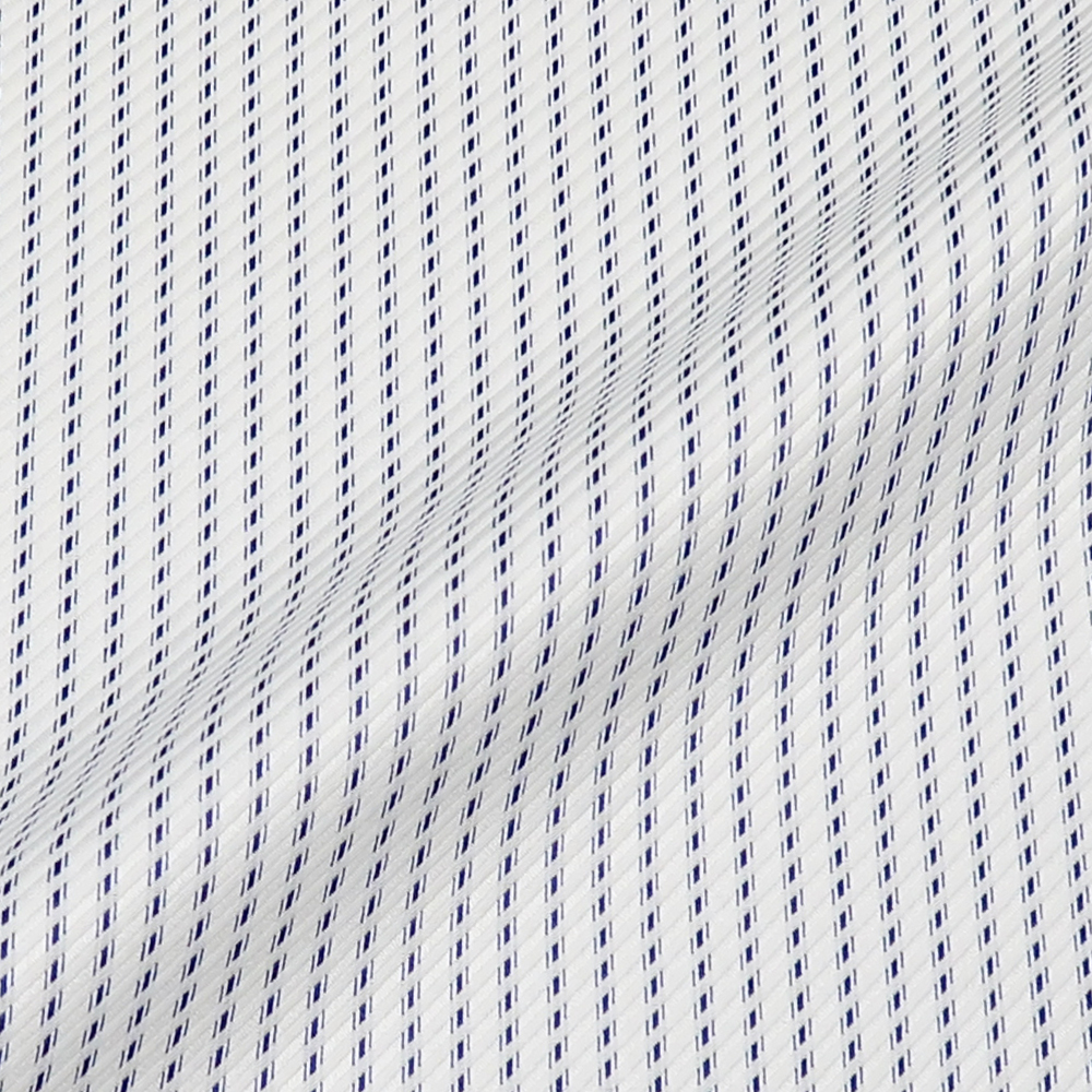 7Daysシャツカンクリーニ プレミアム紺ストライプ シャツ・メンズ