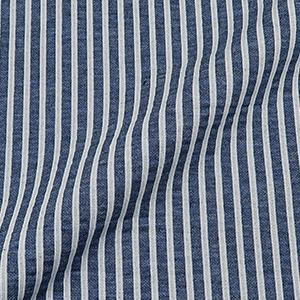 36G Silky サッカージャージー ブルーストライプジャケット・レディース