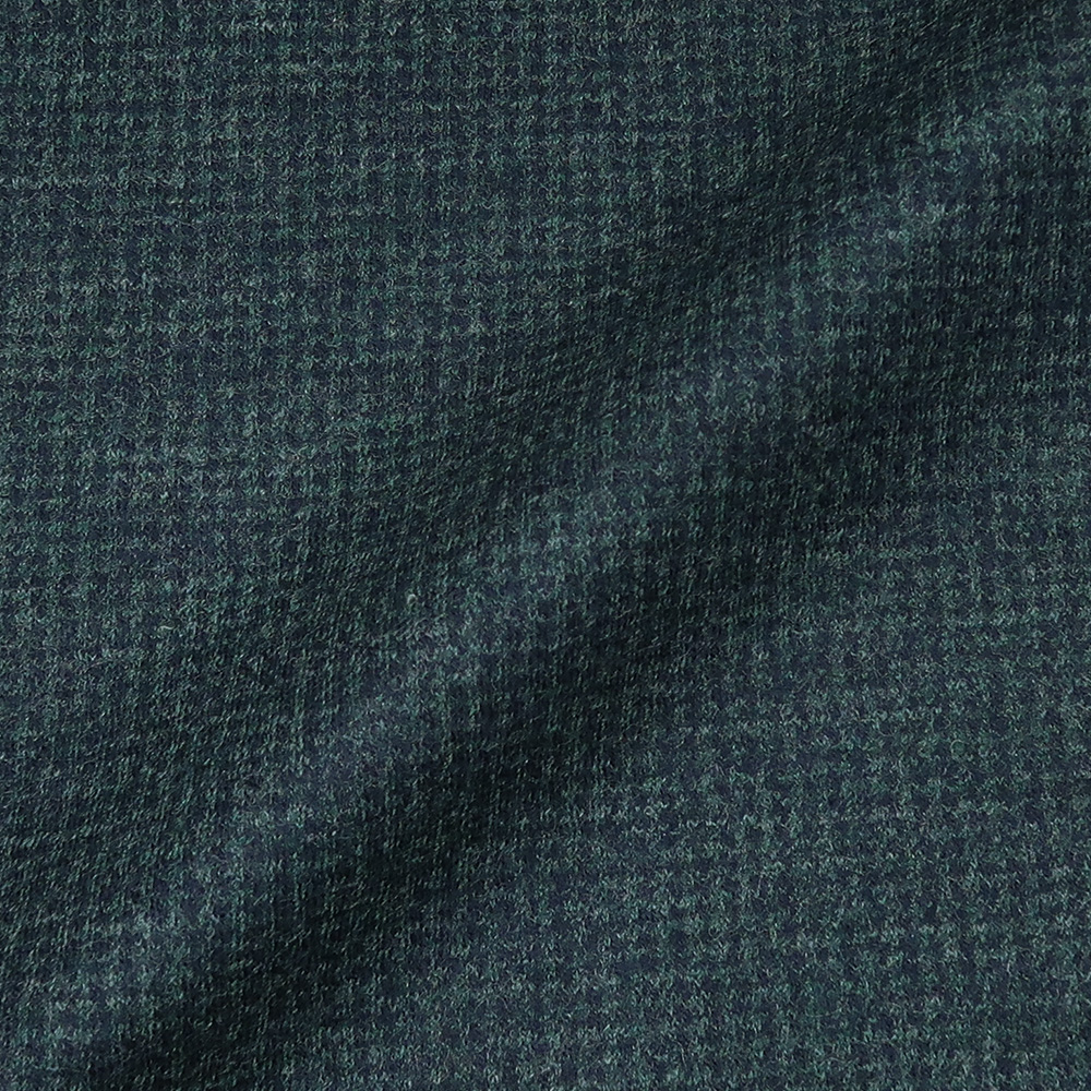 CANONICO JERSEY WORSTED FLANNELグリーン千鳥格子 ジャケット・メンズ