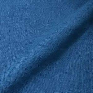 7DaysシャツFrench  LINEN ブルー無地 シャツ・メンズ