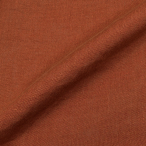 7DaysシャツFrench  LINEN テラコッタ無地 シャツ・メンズ