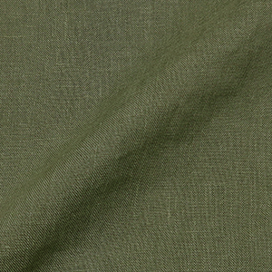 7DaysシャツFrench  LINEN オリーブ無地 シャツ・メンズ