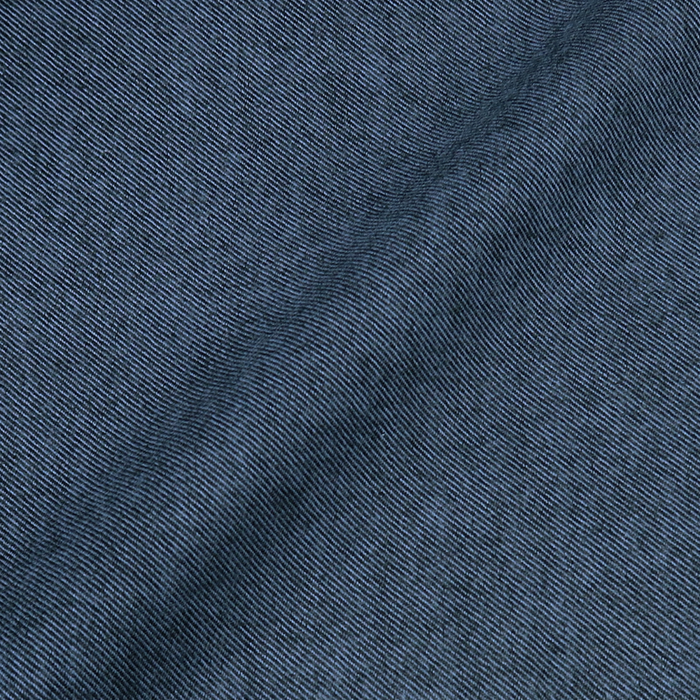 FLANNELブルー無地シャツ・レディース
